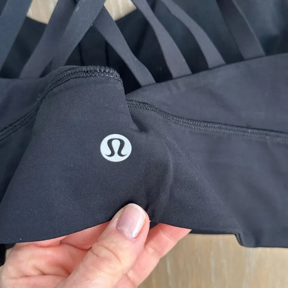Lululemon Energy Bra Long Line Black size 8